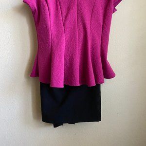 TAHARI, SZ 14 Black Pencil skirt